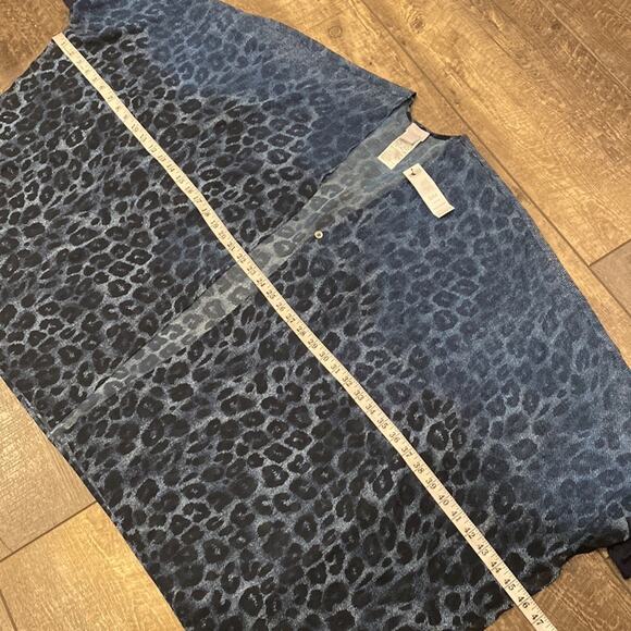 NWT Chico's Leopard-Print Ruana Wrap Size S/M Style 570312332 - Picture 9 of 12